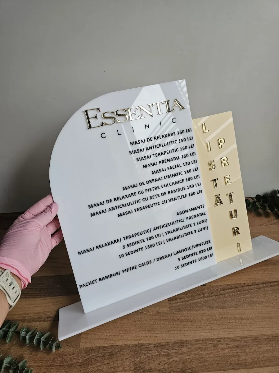 Meniuri şi liste de servicii